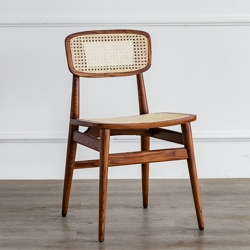 Contemporary Indoor Solid Wood Open Back Armless Dining Chair