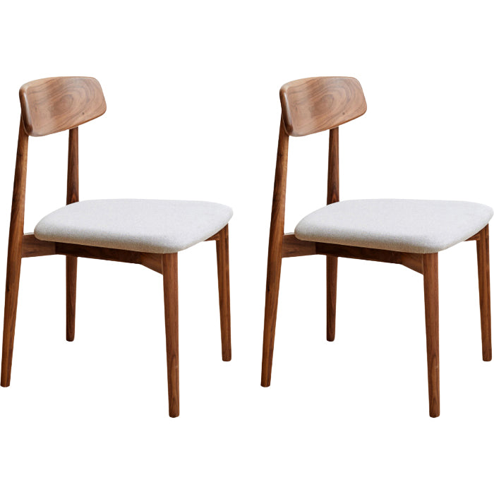 Indoor Contemporary Solid Wood Open Back Armless Dining Side Chair