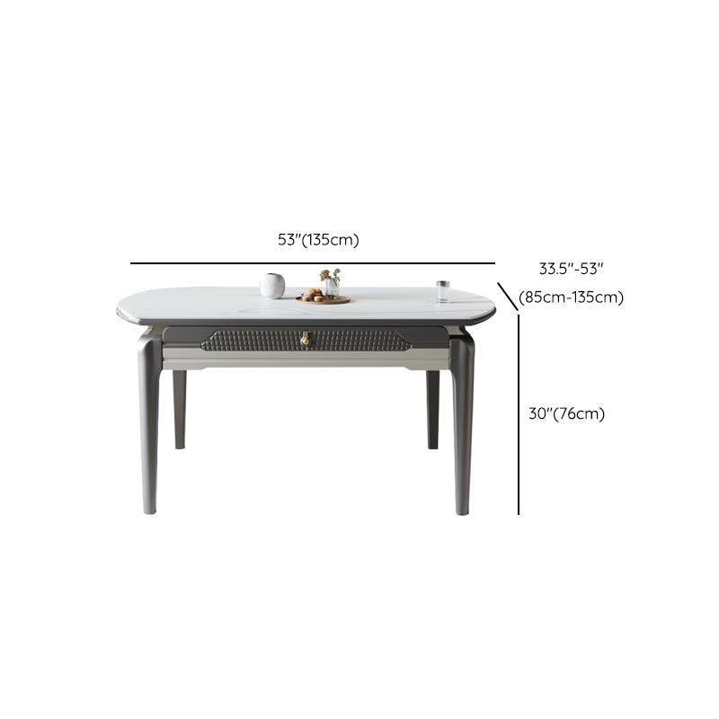5/7/9/11 Pieces Modern Round Sintered Stone Dining Set for Home