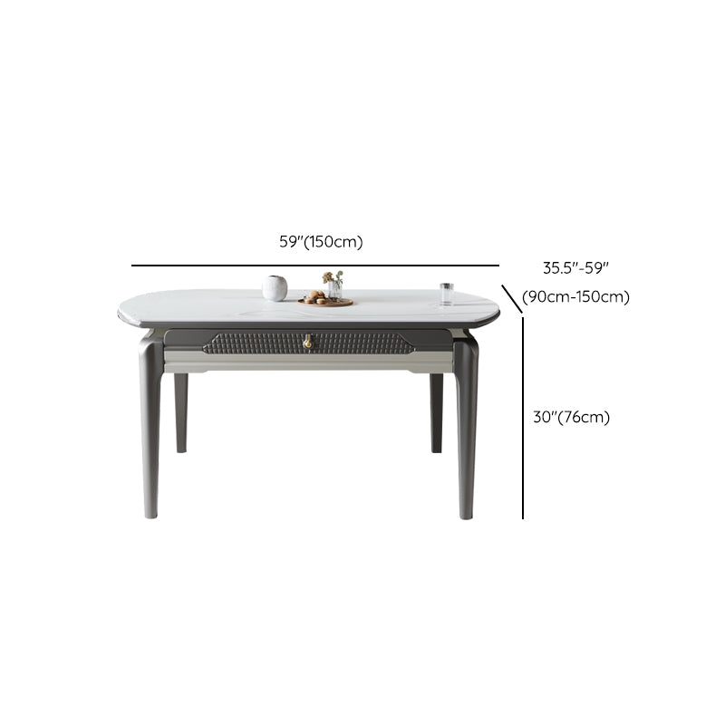 5/7/9/11 Pieces Modern Round Sintered Stone Dining Set for Home