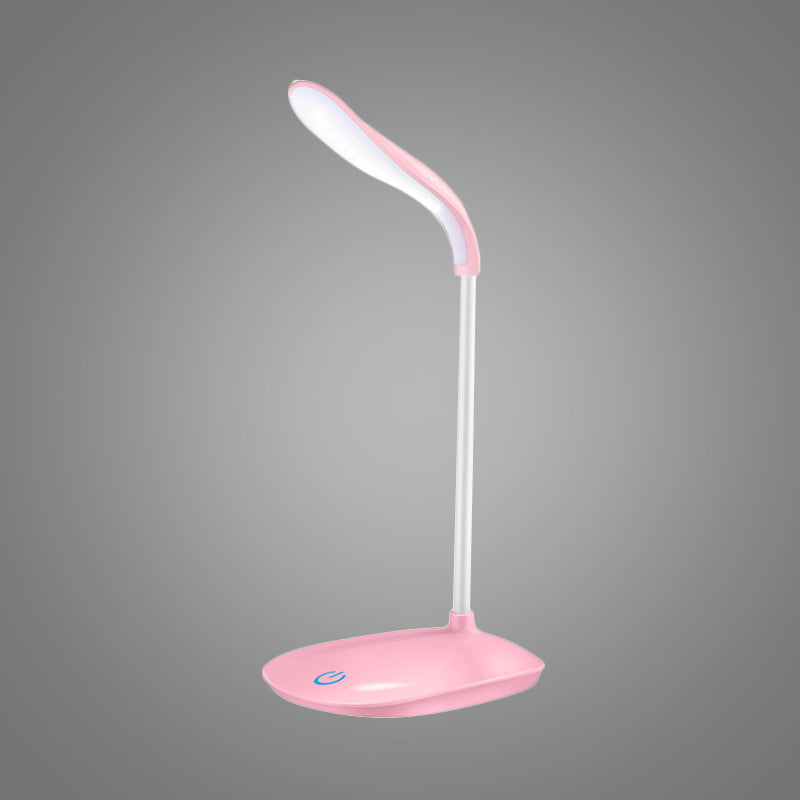 Blue/Pink/White USB Charging Desk Lamp Modern Style Touch-Sensitive Table Lamp for Reading