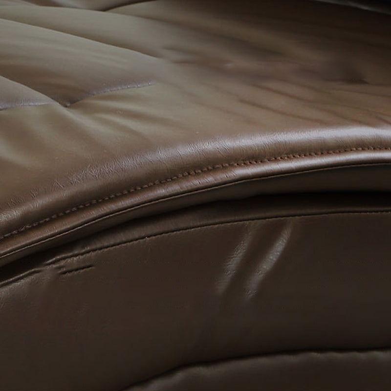 Contemporary Solid Color Upholstered Armless Chaise Lounge Couch with Storage