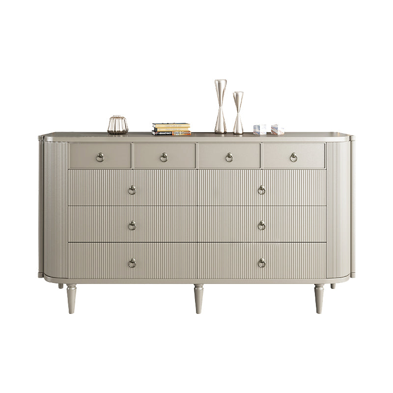 Solid Wood Classic Glam Storage Chest Dresser with 6/10 Drawers