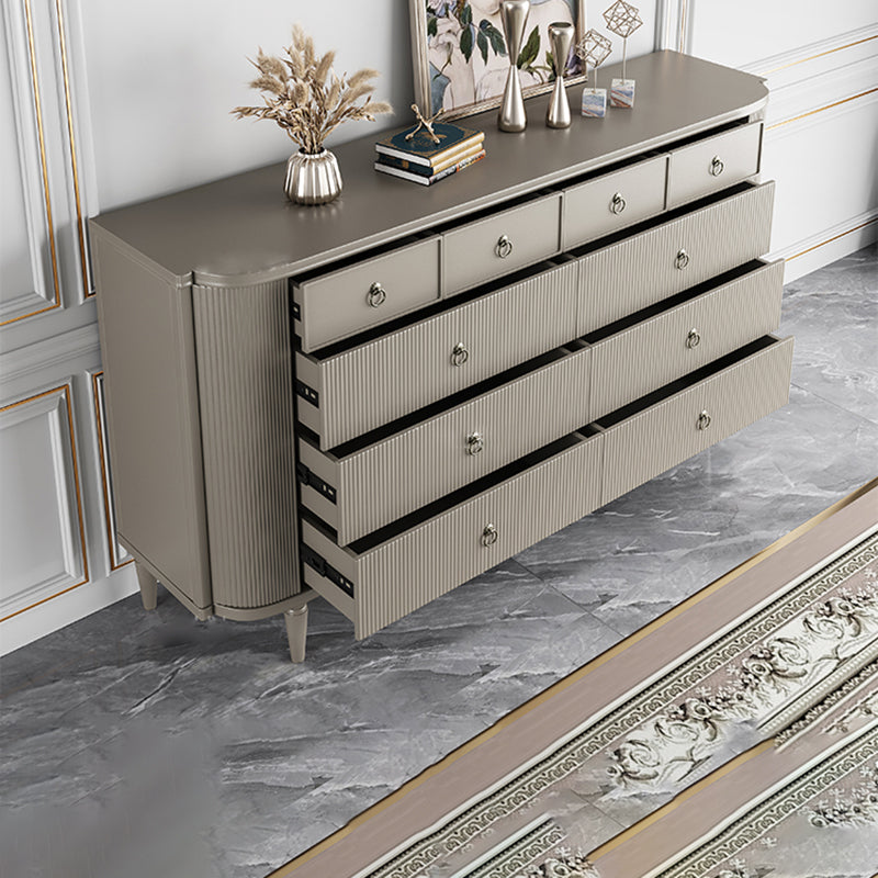 Solid Wood Classic Glam Storage Chest Dresser with 6/10 Drawers