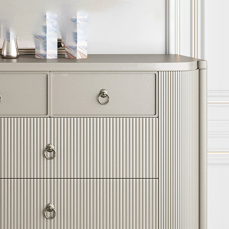 Solid Wood Classic Glam Storage Chest Dresser with 6/10 Drawers