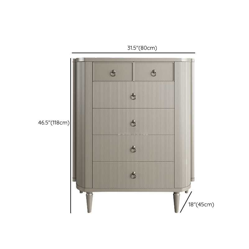 Solid Wood Classic Glam Storage Chest Dresser with 6/10 Drawers