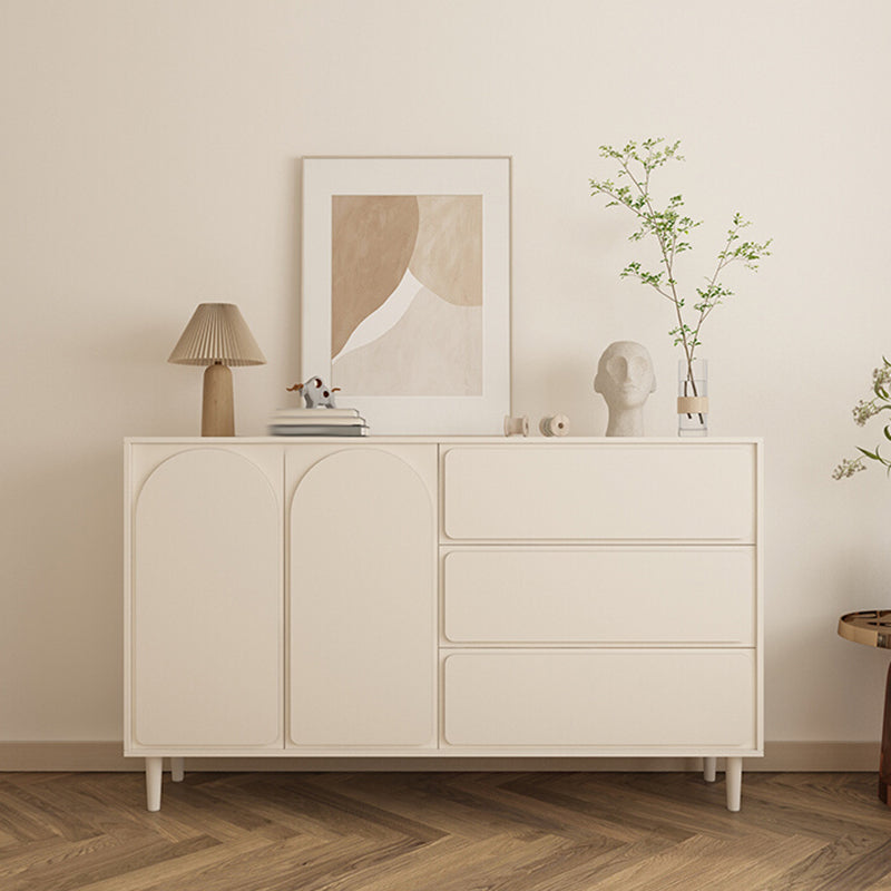 Modernism Horizontal Combo Dresser White Dresser with Storage for Home