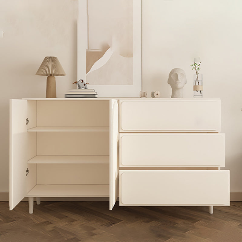 Modernism Horizontal Combo Dresser White Dresser with Storage for Home