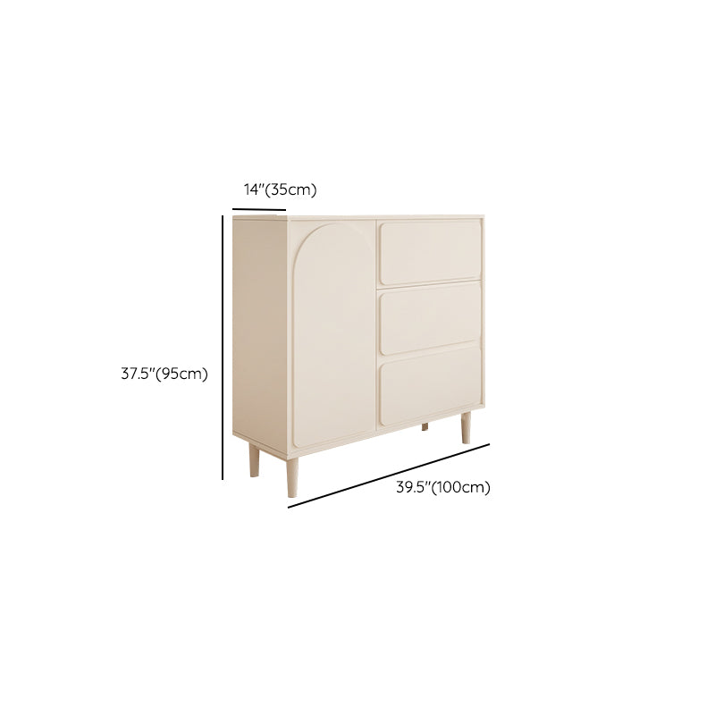 Modernism Horizontal Combo Dresser White Dresser with Storage for Home