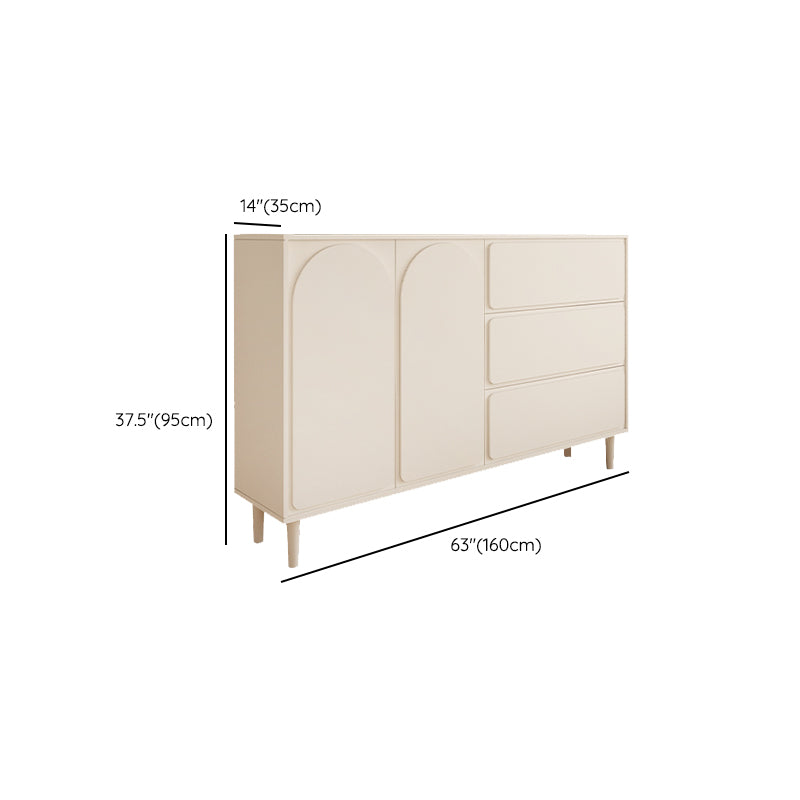 Modernism Horizontal Combo Dresser White Dresser with Storage for Home