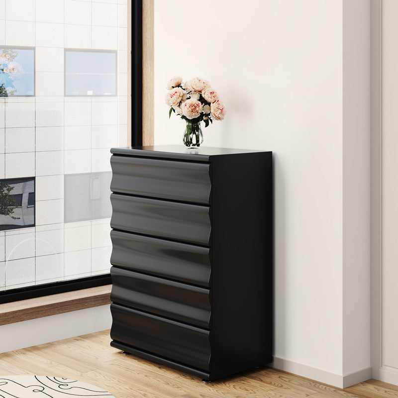 Modern Vertical Lingerie Chest Wood Storage Dresser for Room