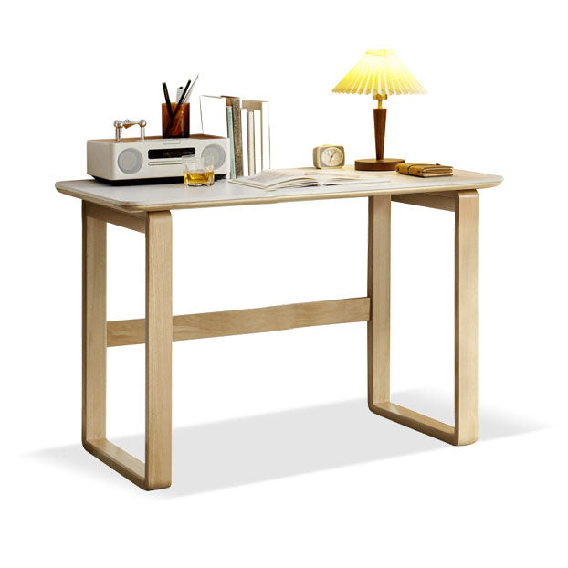 Solid Wood Simple Style Writing Desk Bedroom Office Desk , 29.5 Inch High