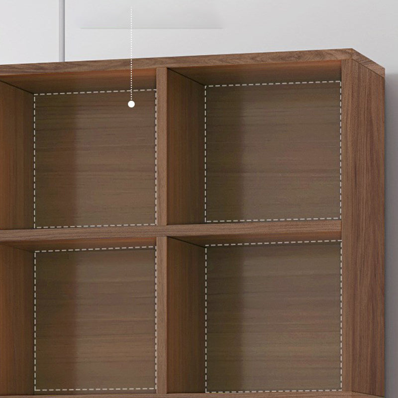 Urban Closed Back Shelf Bookcase Engineered Wood Book Shelf for Study Room