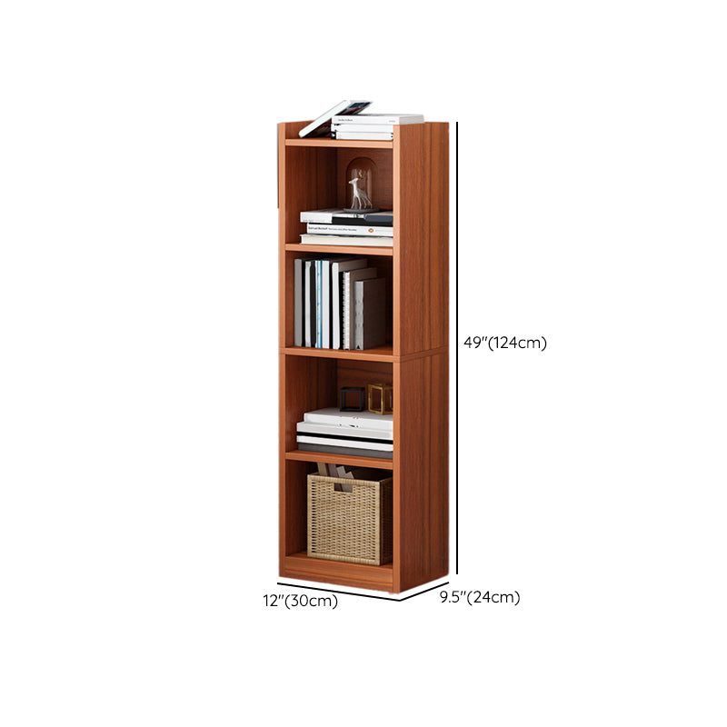 Urban Closed Back Shelf Bookcase Engineered Wood Book Shelf for Study Room