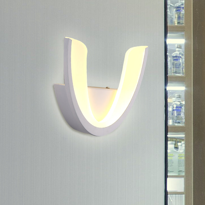 Iluminación de pared geométrica lámpara de pared blanca de acrílico led blanco en luz cálida/blanca