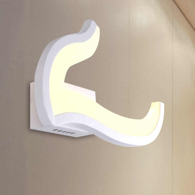 Iluminación de pared geométrica lámpara de pared blanca de acrílico led blanco en luz cálida/blanca