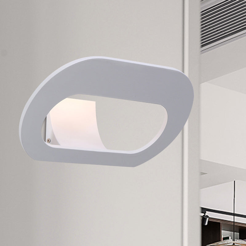 Lámpara de pared de dormitorio de sombra oval