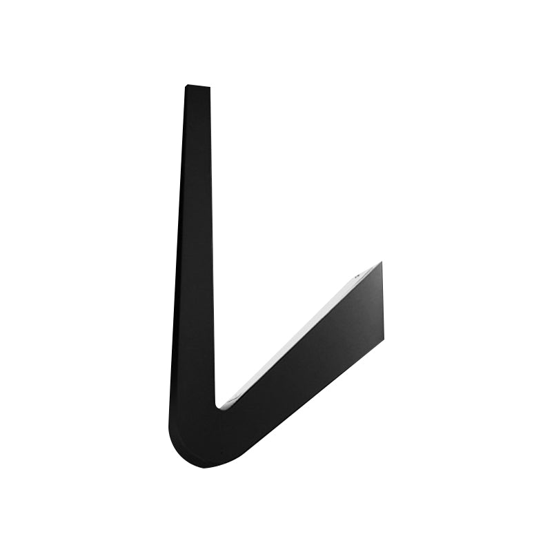 Illuminazione a parete a forma di a forma di lampada a parete in metallo a LED in metallo nero/bianco per corridoio, luce calda/bianca