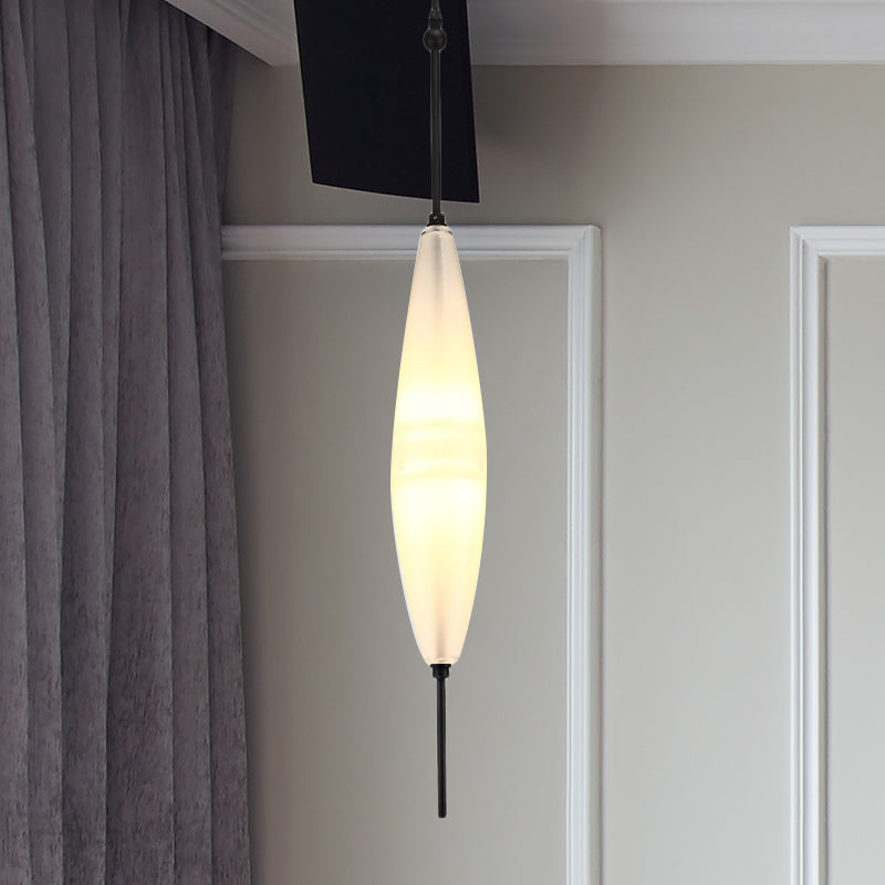 Teardrop/Drum/Cylinder Cluster Pendant Modernist Blue/White Glass 1/3 Lights Dining Room Hanging Light Fixture