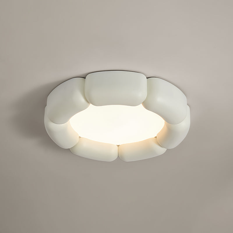 Metal and Acrylic LED Flush Mount Contemporary Round Ceiling Flush