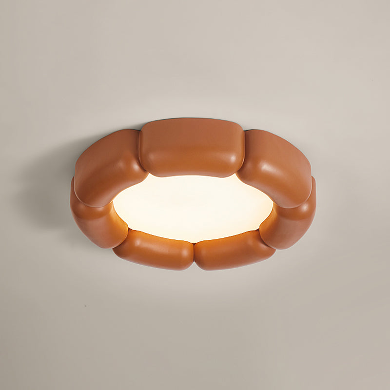 Metal and Acrylic LED Flush Mount Contemporary Round Ceiling Flush