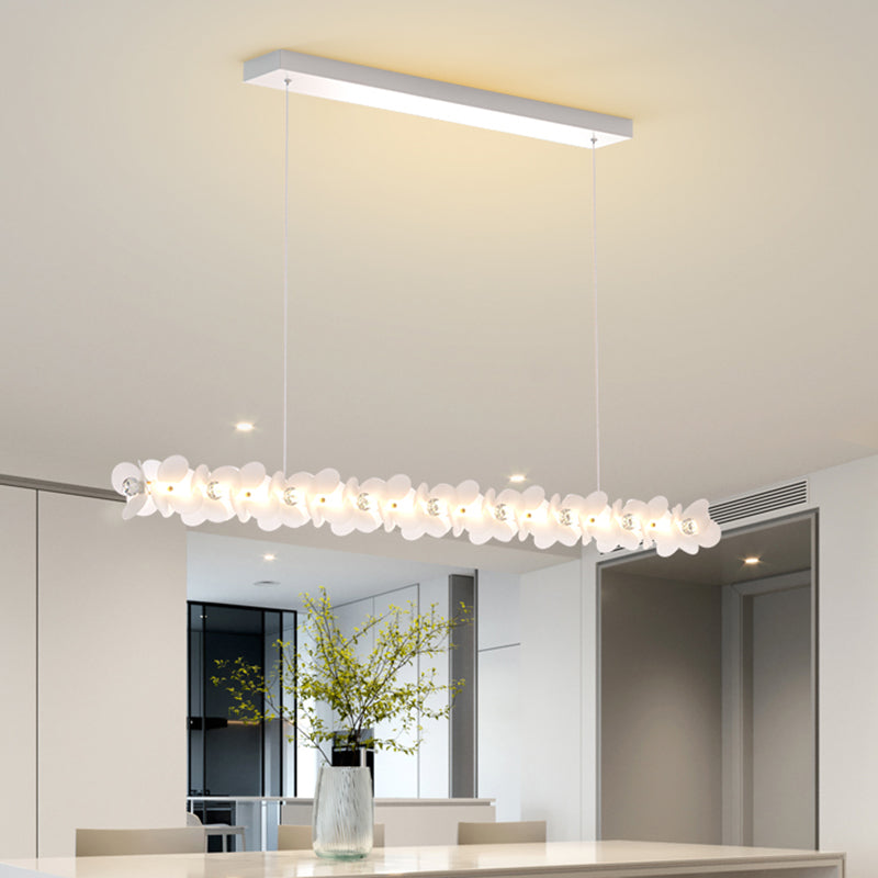 Modern Style Island Lamp LED Island Hanging Light with Crystal for Bedroom