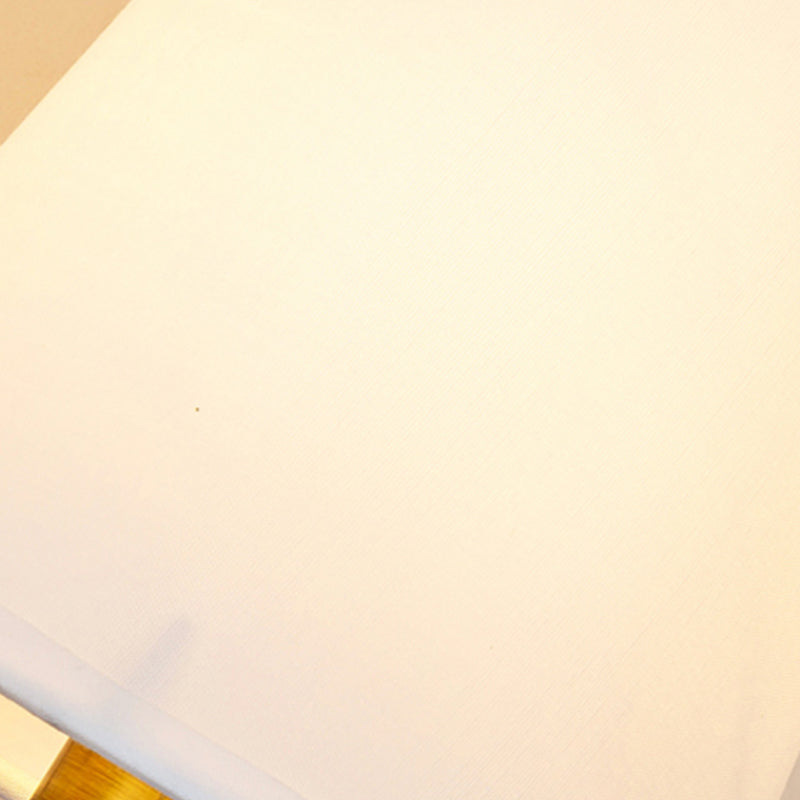 Gold Modern Metal Wall Sconce Cone Shape Wall Light with Fabric Shade for Bedroom