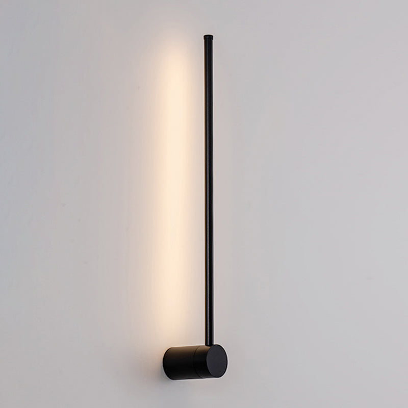Modern LED Metal Wall Sconce Linear Shape Wall Light with Silicone Shade for Bedroom