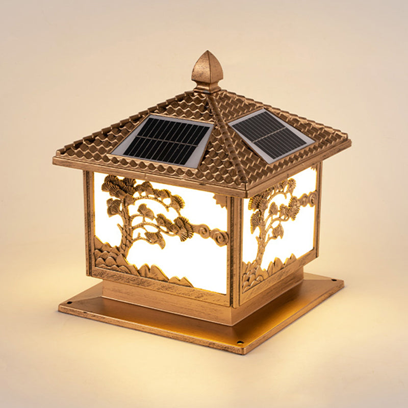 Modern Creative LED Solar Lighting Fixture with Acrylic Shade for Garden