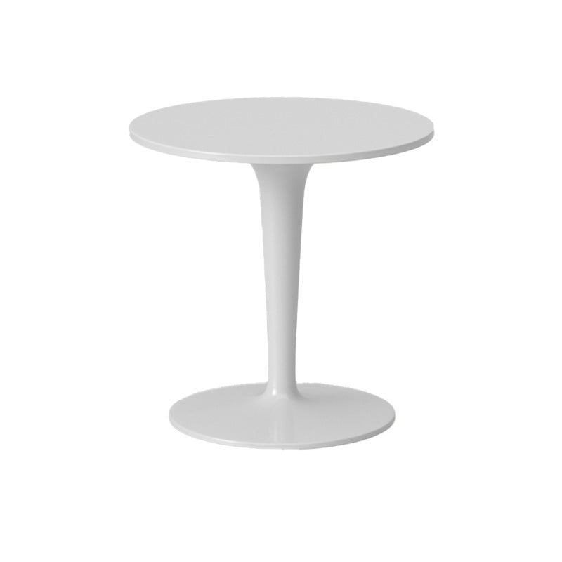 Contemporary Round Side End Table Plastic Pedestal Sofa Side Table