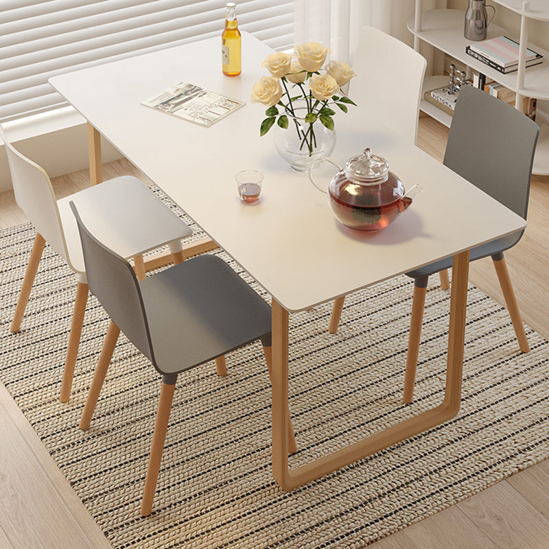 Contemporary Open Dining Chair Wooden Side Chair for Dining Room