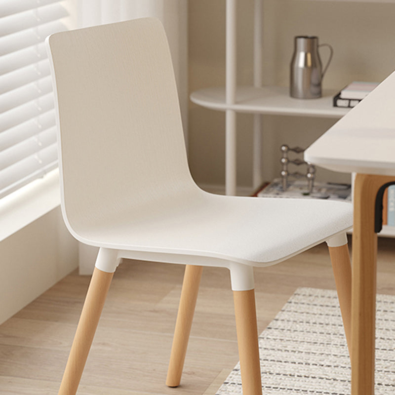 Contemporary Open Dining Chair Wooden Side Chair for Dining Room