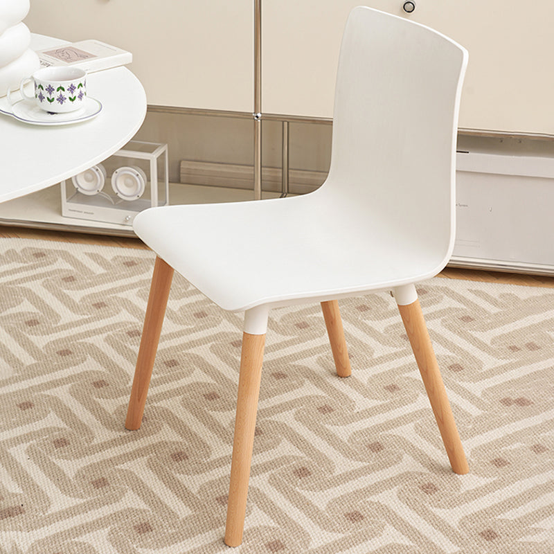 Contemporary Open Dining Chair Wooden Side Chair for Dining Room