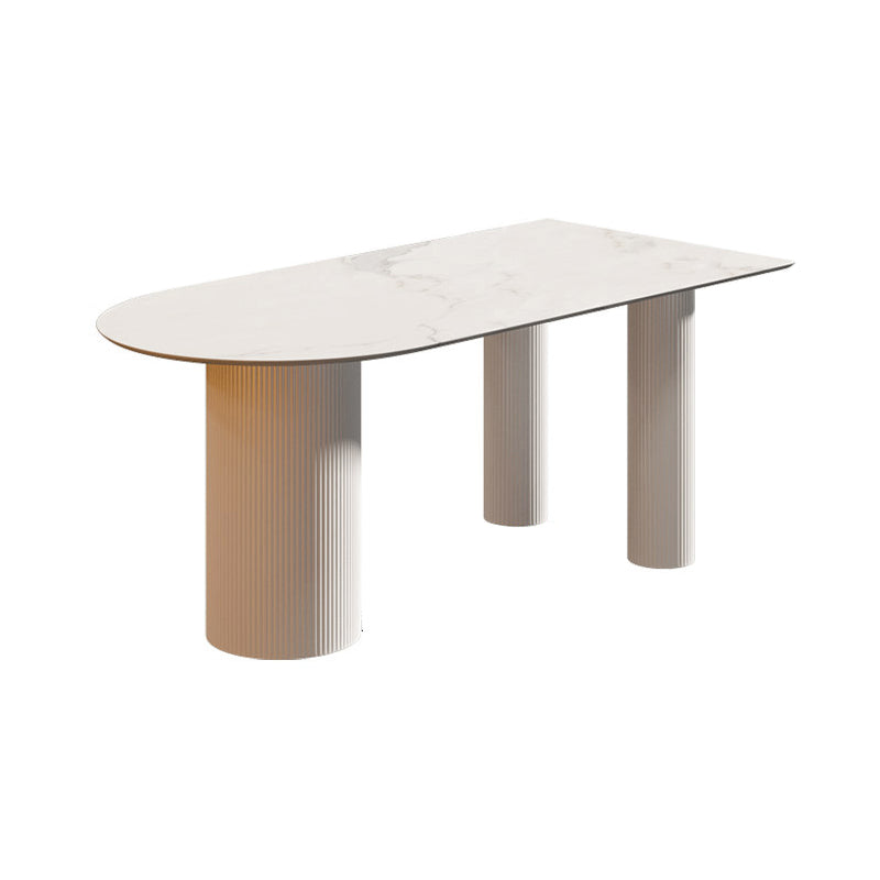 1/2/4/5 Pcs Stone 3 Legs Standard Height Dinette Table with Chair