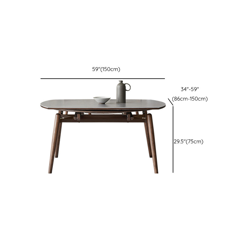1/5/7/9 Pieces Sintered Stone Top Round Grey Dining Set for Home