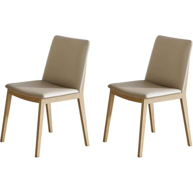 Contemporary Style Solid Wood 4 Legs Home Use Dining Side Chair