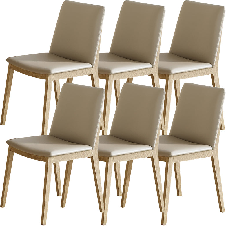 Contemporary Style Solid Wood 4 Legs Home Use Dining Side Chair