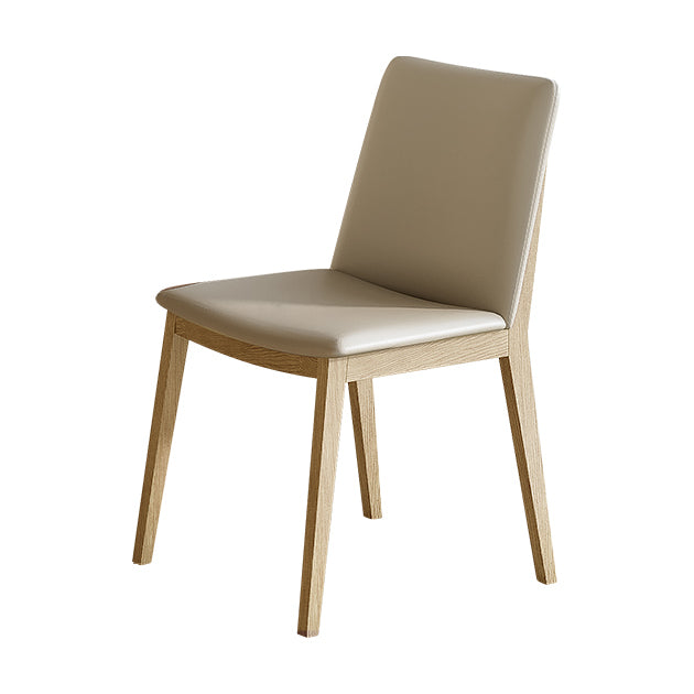 Contemporary Style Solid Wood 4 Legs Home Use Dining Side Chair