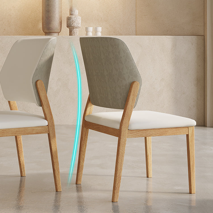 Contemporary Style Solid Wood 4 Legs Home Use Dining Side Chair