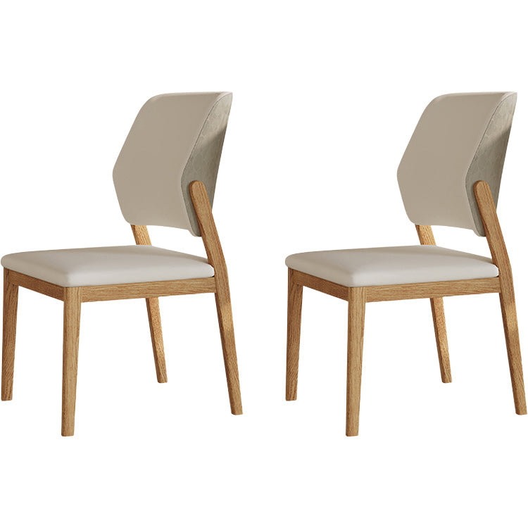 Contemporary Style Solid Wood 4 Legs Home Use Dining Side Chair