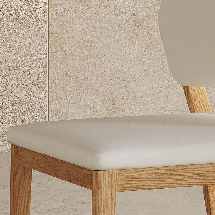 Contemporary Style Solid Wood 4 Legs Home Use Dining Side Chair