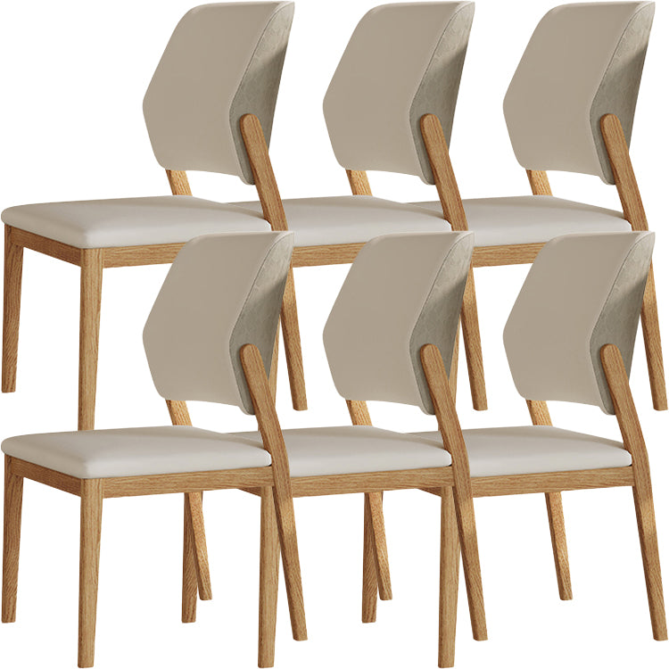 Contemporary Style Solid Wood 4 Legs Home Use Dining Side Chair