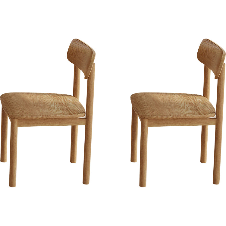 Contemporary Style Solid Wood 4 Legs Home Use Dining Side Chair