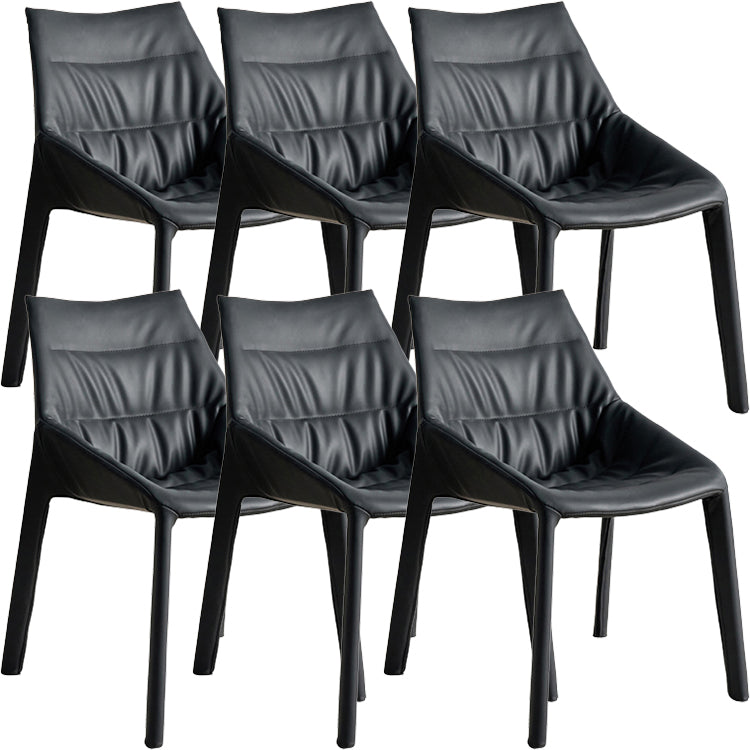 Contemporary Style Faux Leather Parsons Home Dining Side Chair