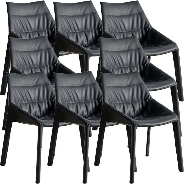 Contemporary Style Faux Leather Parsons Home Dining Side Chair