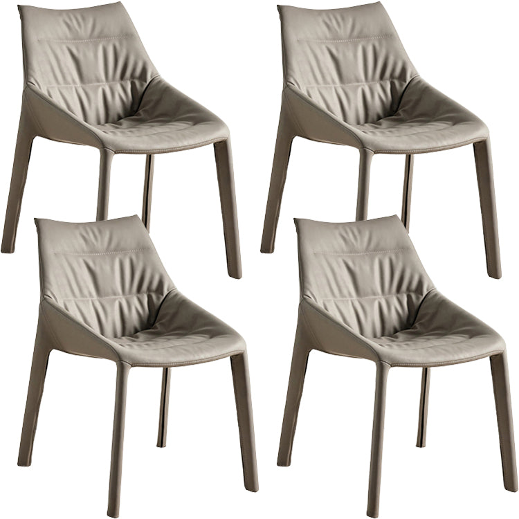 Contemporary Style Faux Leather Parsons Home Dining Side Chair
