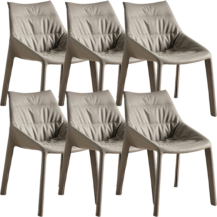 Contemporary Style Faux Leather Parsons Home Dining Side Chair
