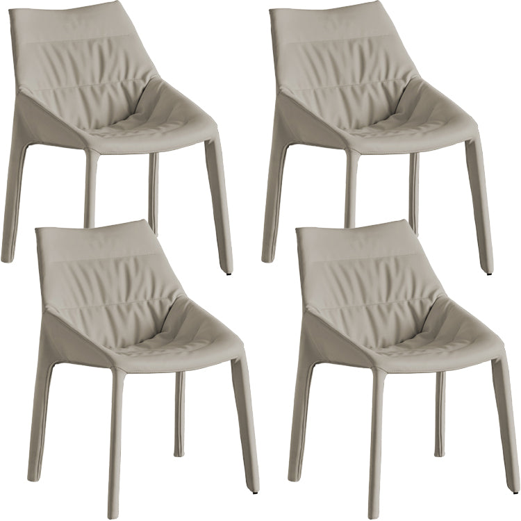 Contemporary Style Faux Leather Parsons Home Dining Side Chair