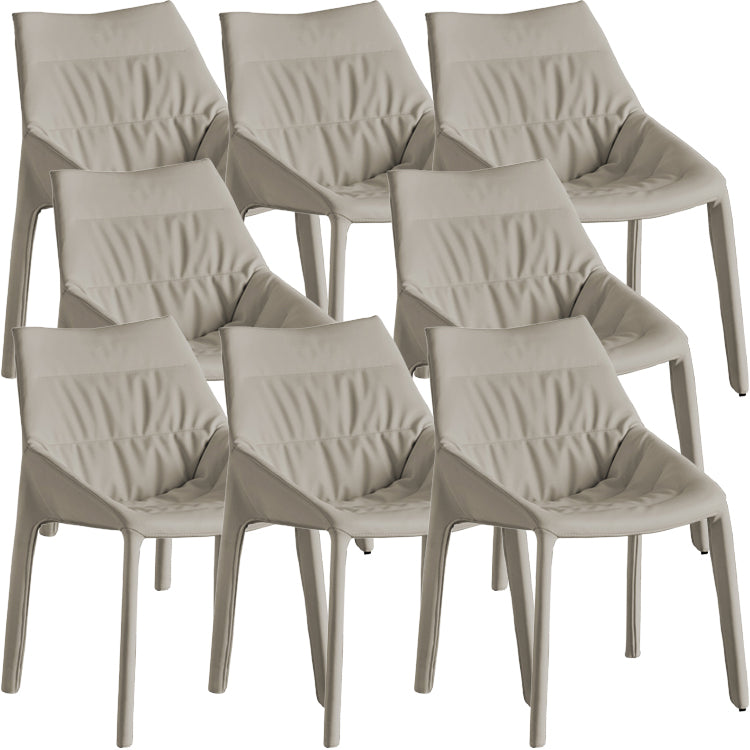 Contemporary Style Faux Leather Parsons Home Dining Side Chair