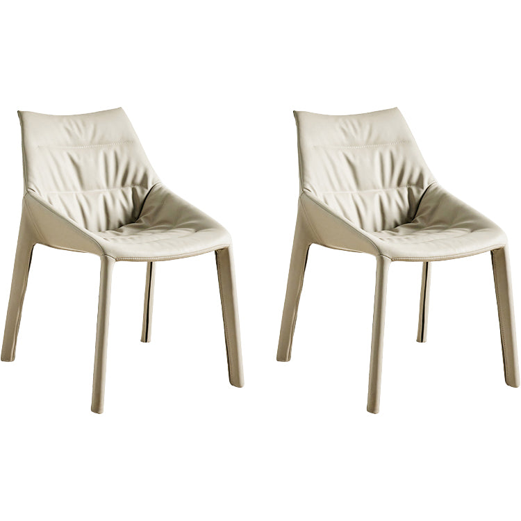 Contemporary Style Faux Leather Parsons Home Dining Side Chair
